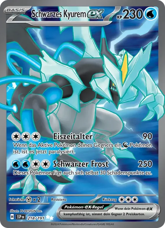 Schwarzes Kyurem-ex 218 – Stürmische Funken