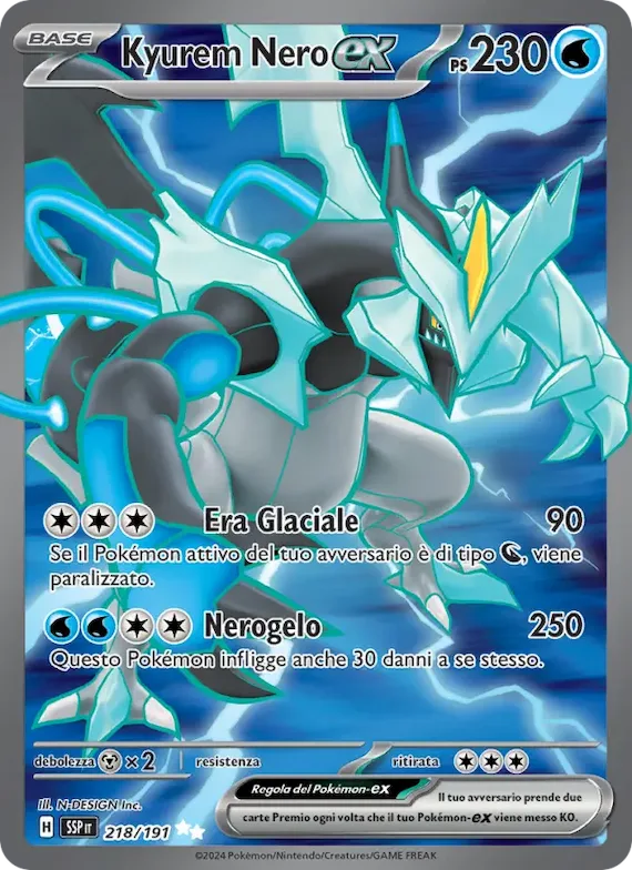 Kyurem Nero-ex 218 – Scintille Folgoranti