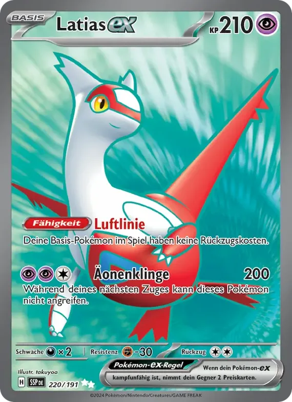 Latias-ex 220 – Stürmische Funken