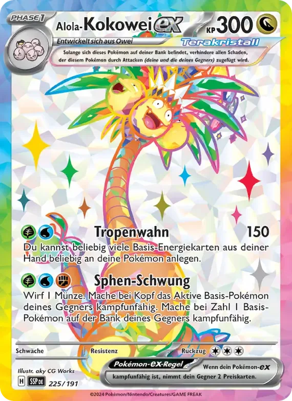 Alola-Kokowei-ex 225 – Stürmische Funken