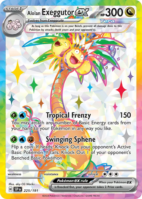 Alolan Exeggutor ex #225 – Surging Sparks