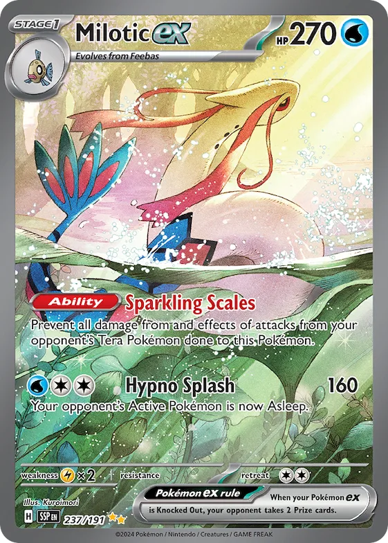 Milotic ex #237 – Surging Sparks