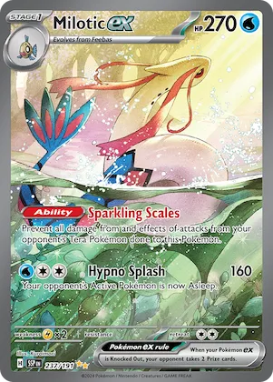 Milotic ex #237 – Surging Sparks