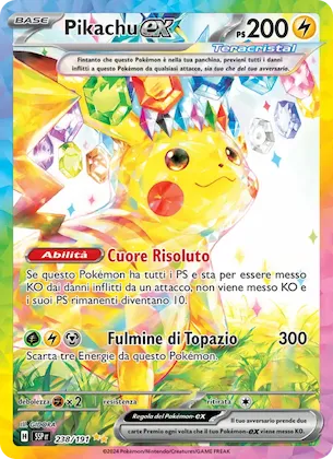 Pikachu-ex 238 – Scintille Folgoranti