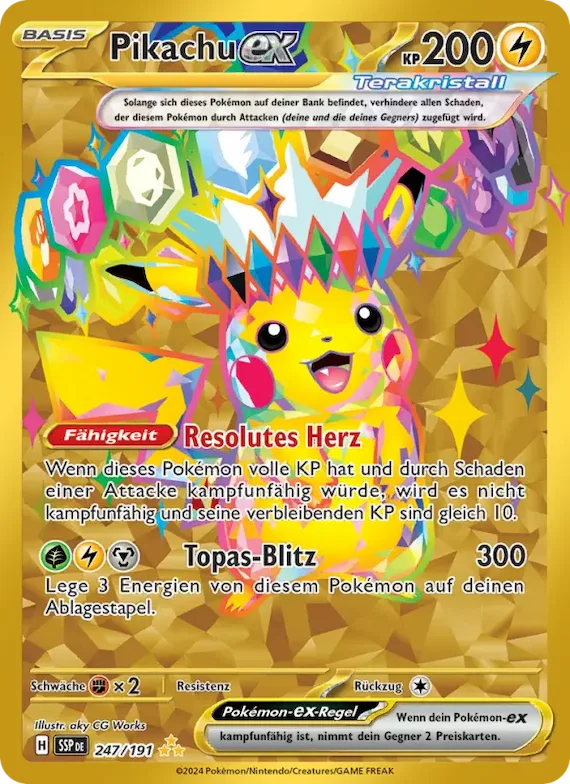 Pikachu-ex 247 – Stürmische Funken