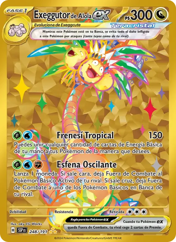 Exeggutor de Alola ex 248 – Chispas Fulgurantes