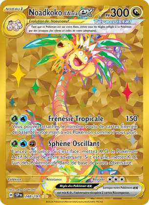 Noadkoko d'Alola-ex n° 248 – Étincelles Déferlantes