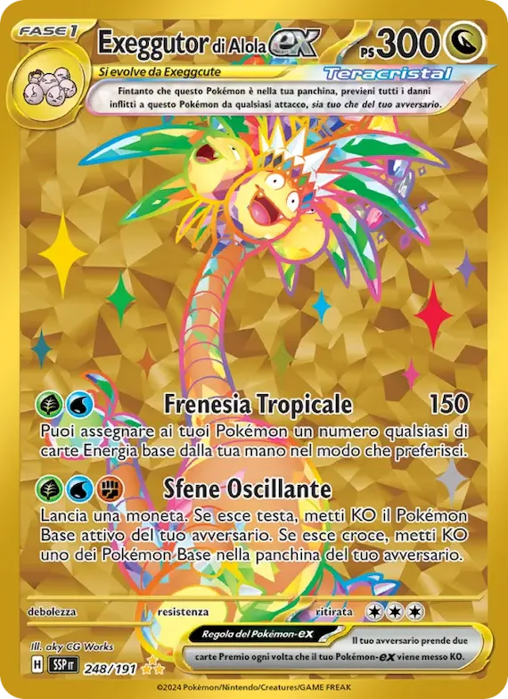 Exeggutor di Alola-ex 248 – Scintille Folgoranti