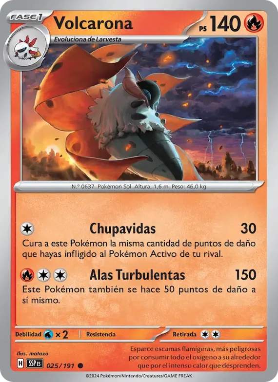 Volcarona 25 – Chispas Fulgurantes