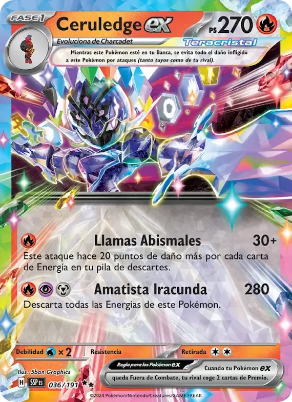 Ceruledge ex 36 – Chispas Fulgurantes