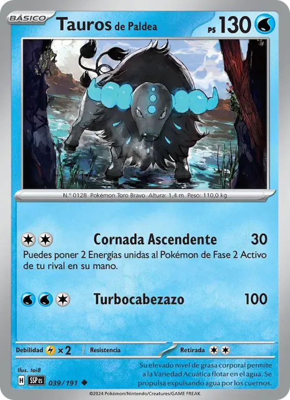 Tauros de Paldea 39 – Chispas Fulgurantes