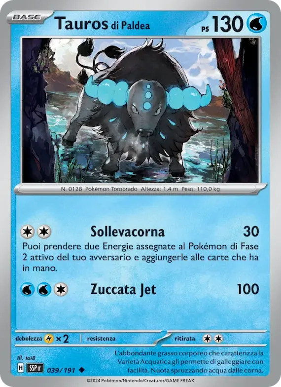 Tauros di Paldea 39 – Scintille Folgoranti