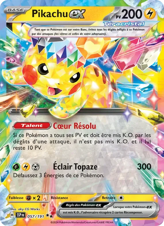 Pikachu-ex 57 – Étincelles Déferlantes