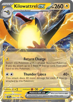 Kilowattrel ex #68 – Surging Sparks