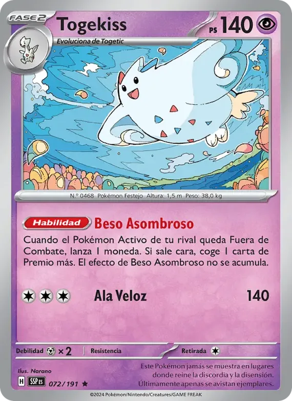 Togekiss 72 – Chispas Fulgurantes