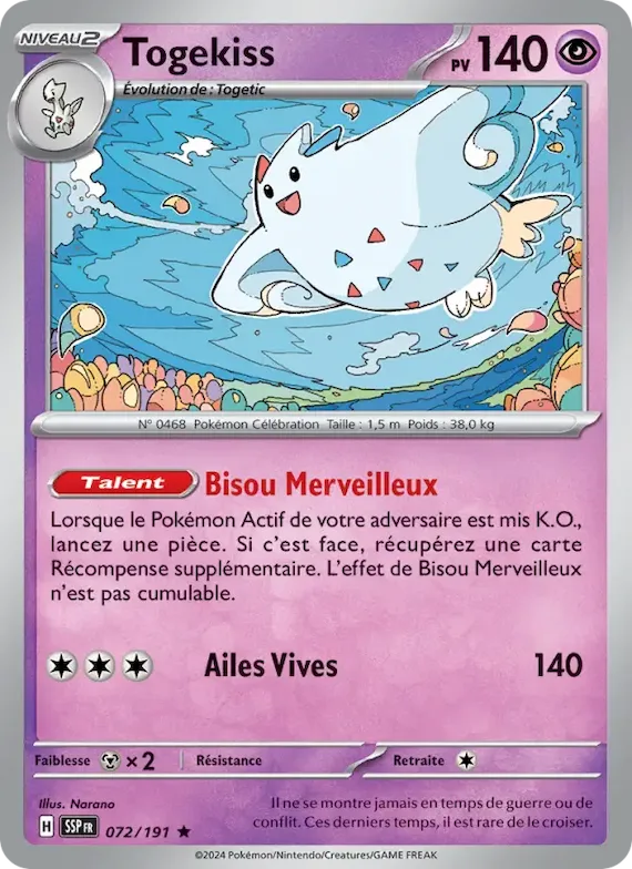 Togekiss 72 – Étincelles Déferlantes