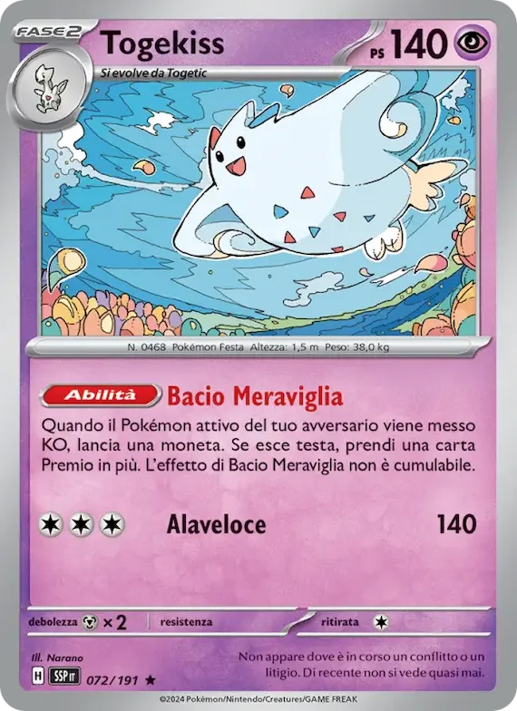 Togekiss 72 – Scintille Folgoranti