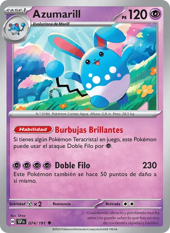 Azumarill 74 – Chispas Fulgurantes