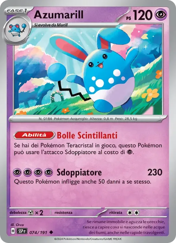 Azumarill 74 – Scintille Folgoranti