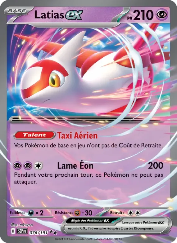 Latias-ex 76 – Étincelles Déferlantes