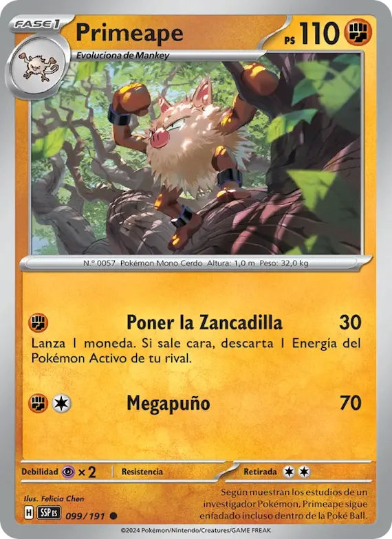 Primeape 99 – Chispas Fulgurantes