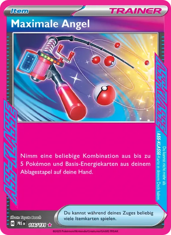 Maximale Angel 116 – Prismatische Entwicklungen