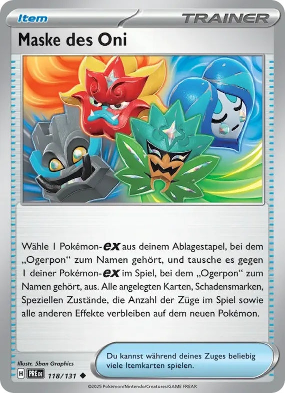 Maske des Oni 118 – Prismatische Entwicklungen