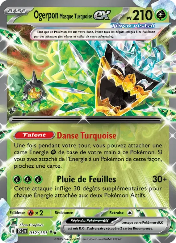 Ogerpon Masque Turquoise-ex 12 – Évolutions Prismatiques