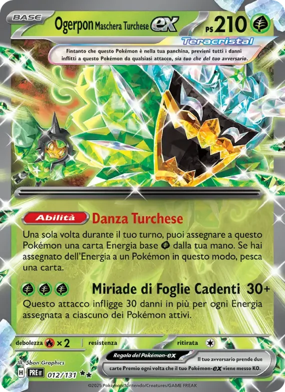 Ogerpon Maschera Turchese-ex 12 – Evoluzioni Prismatiche