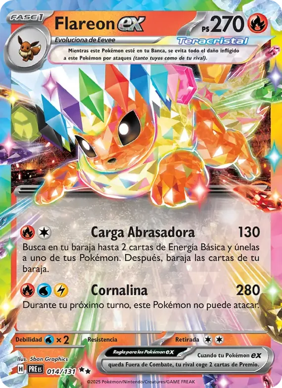 Flareon ex 14 – Evoluciones Prismáticas