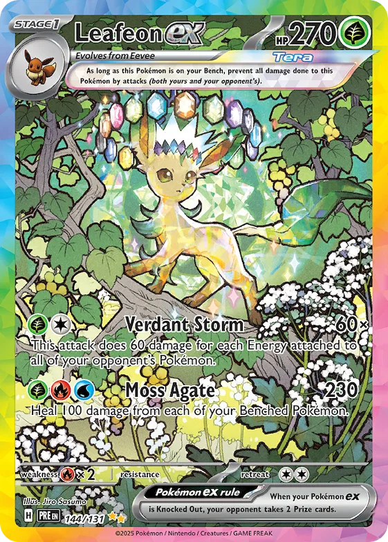 Leafeon ex #144 – Prismatic Evolutions