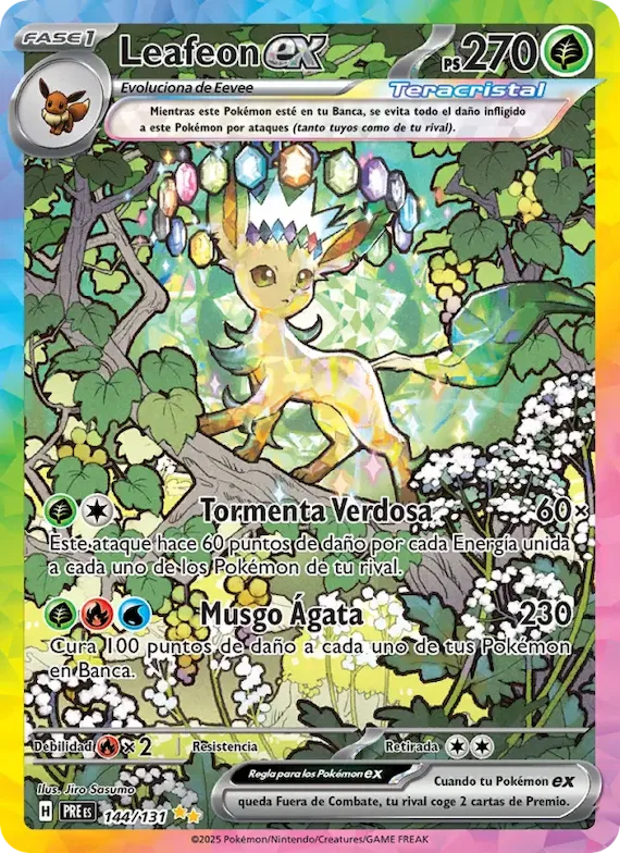 Leafeon ex 144 – Evoluciones Prismáticas