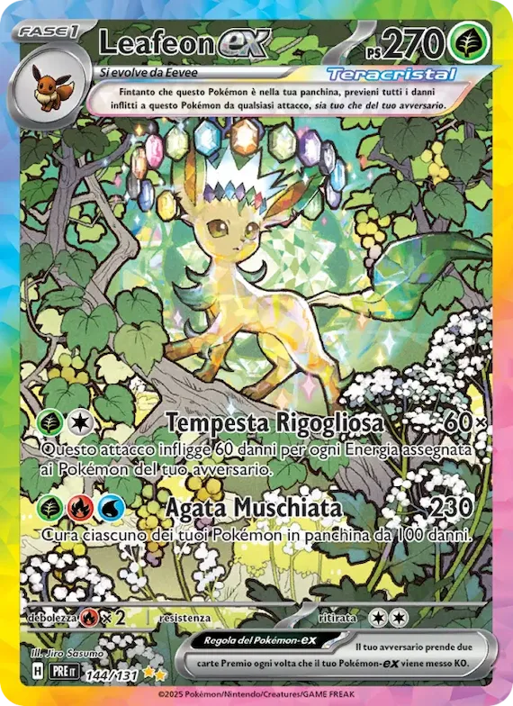 Leafeon-ex 144 – Evoluzioni Prismatiche