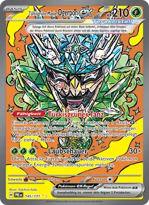 Türkisgrüne-Maske-Ogerpon-ex Nr. 145 – Prismatic Evolutions