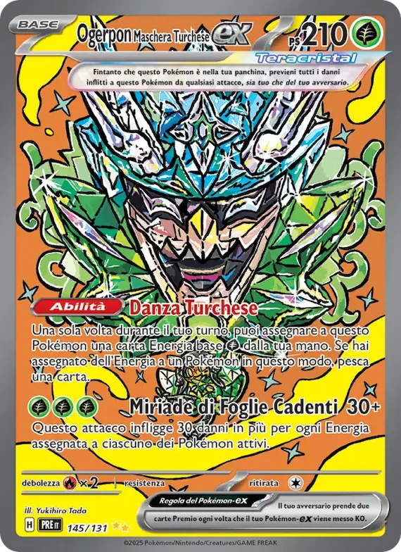 Ogerpon Maschera Turchese-ex 145 – Evoluzioni Prismatiche