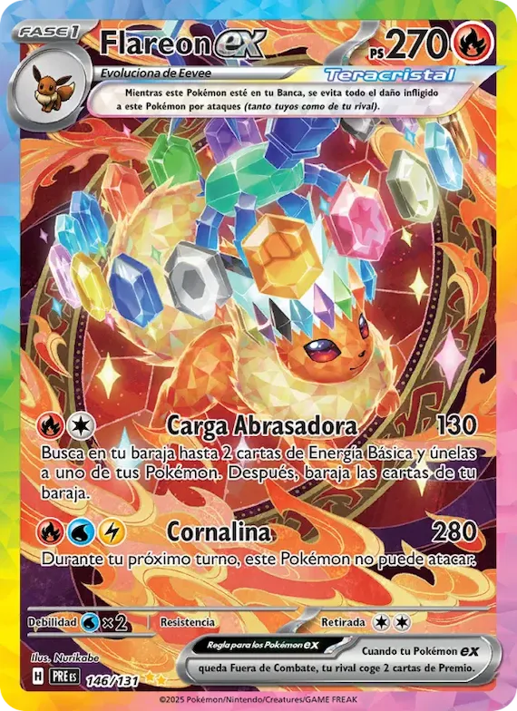 Flareon ex 146 – Evoluciones Prismáticas