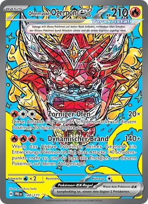 Ofenmaske-Ogerpon-ex Nr. 148 – Prismatic Evolutions