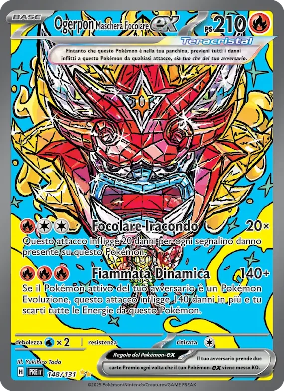 Ogerpon Maschera Focolare-ex 148 – Evoluzioni Prismatiche