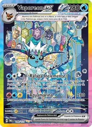 Vaporeon ex 149 – Evoluciones Prismáticas