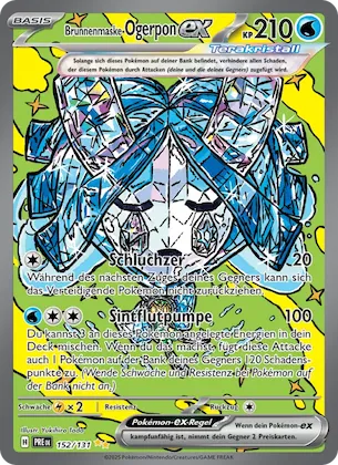 Brunnenmaske-Ogerpon-ex Nr. 152 – Prismatic Evolutions