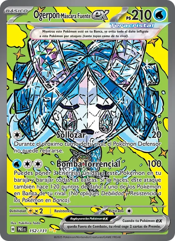 Ogerpon Máscara Fuente ex 152 – Evoluciones Prismáticas