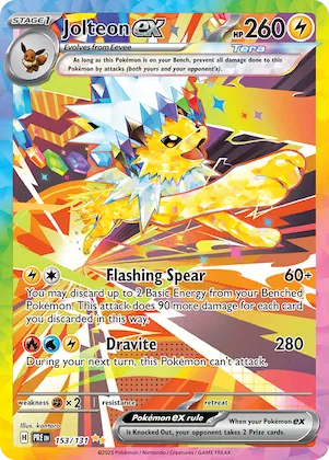 Jolteon ex #153 – Prismatic Evolutions