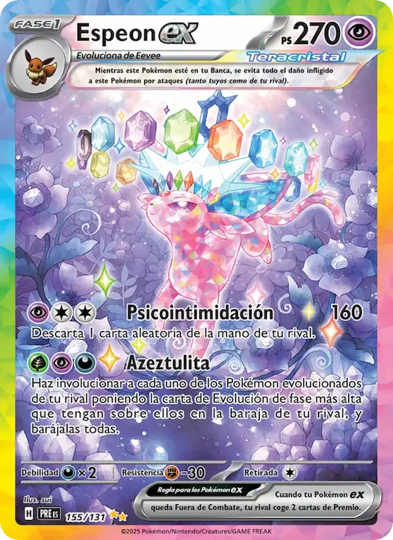 Espeon ex 155 – Evoluciones Prismáticas