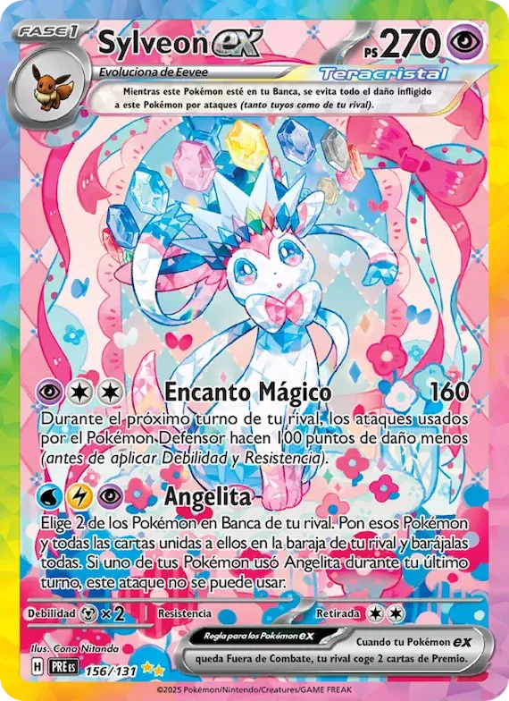 Sylveon ex 156 – Evoluciones Prismáticas