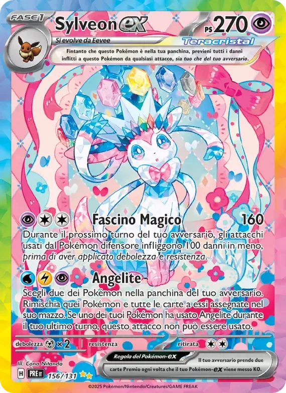 Sylveon-ex 156 – Evoluzioni Prismatiche