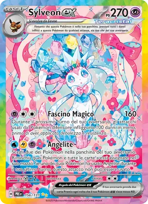 Sylveon-ex 156 – Evoluzioni Prismatiche