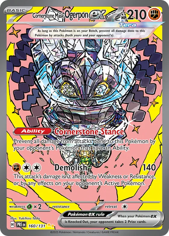 Cornerstone Mask Ogerpon ex #160 – Prismatic Evolutions