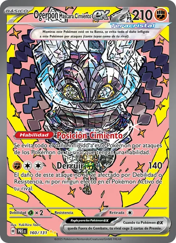 Ogerpon Máscara Cimiento ex 160 – Evoluciones Prismáticas
