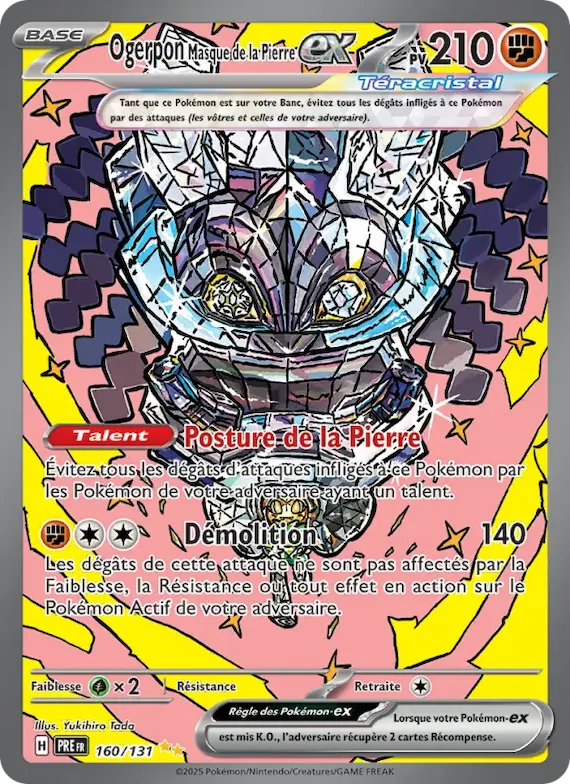 Ogerpon Masque de la Pierre-ex 160 – Évolutions Prismatiques