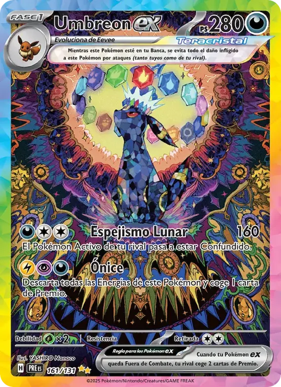 Umbreon ex 161 – Evoluciones Prismáticas